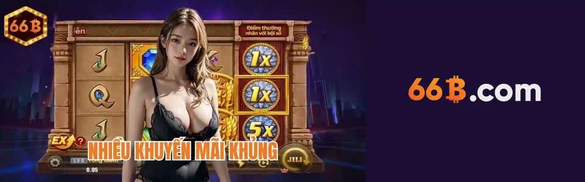 66B - Thưởng nạp 18 triệu, Hoàn Trả Vô Tận 1,25%